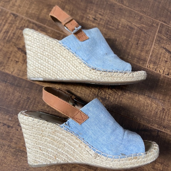 Toms Jean Skirt + Twine Wedges Size 9 "Monica Wedge Heel" - Picture 2 of 5